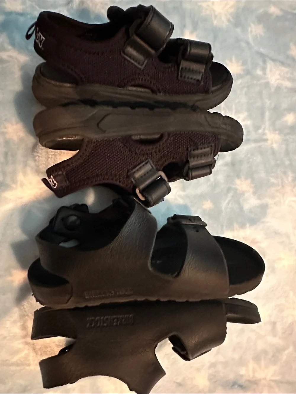 Birkenstock Toddler Size 26 Unisex Sandals Black Double Strap EVA